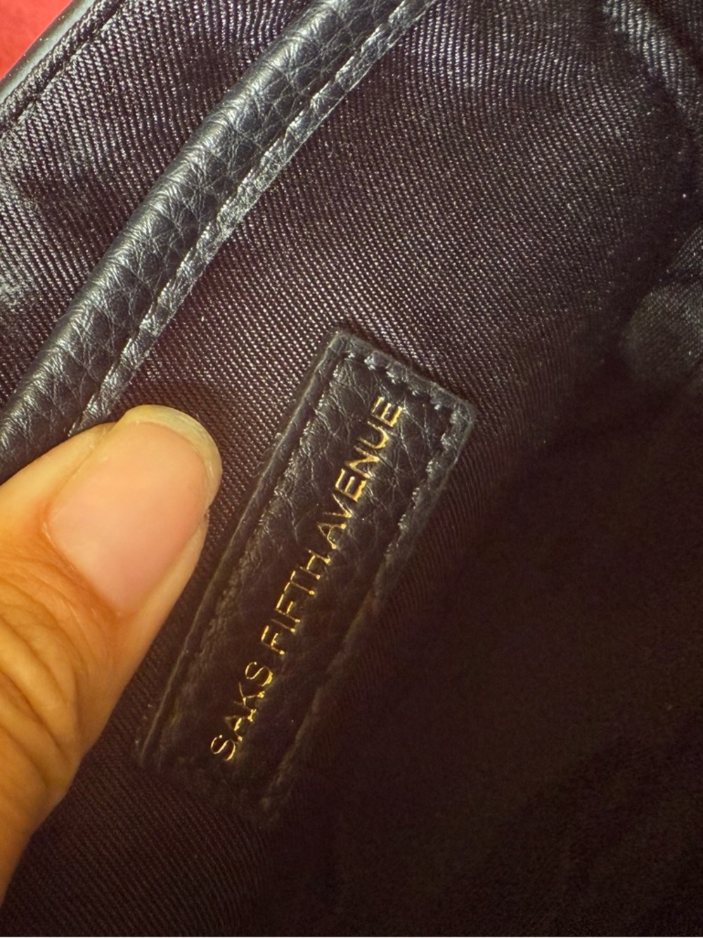 Saks Fifth Avenue Black Leather Crossbody Bag - Picture 5 of 14